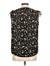 Pleione 100% Polyester Floral Black Sleeveless Blouse Size M - photo 2