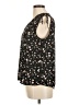 Pleione 100% Polyester Floral Black Sleeveless Blouse Size M - photo 5