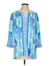 Lilly Pulitzer 100% Rayon Blue 3/4 Sleeve Blouse Size S - photo 1