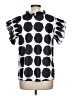 Unbranded Polka Dots Black Short Sleeve Blouse Size L (estimated) - photo 2