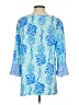 Lilly Pulitzer 100% Rayon Blue 3/4 Sleeve Blouse Size S - photo 2