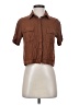 Assorted Brands 100% Viscose Brown Short Sleeve Blouse Size S - photo 1
