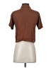 Assorted Brands 100% Viscose Brown Short Sleeve Blouse Size S - photo 2