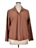 Stylus Brown Long Sleeve Blouse Size XL - photo 1