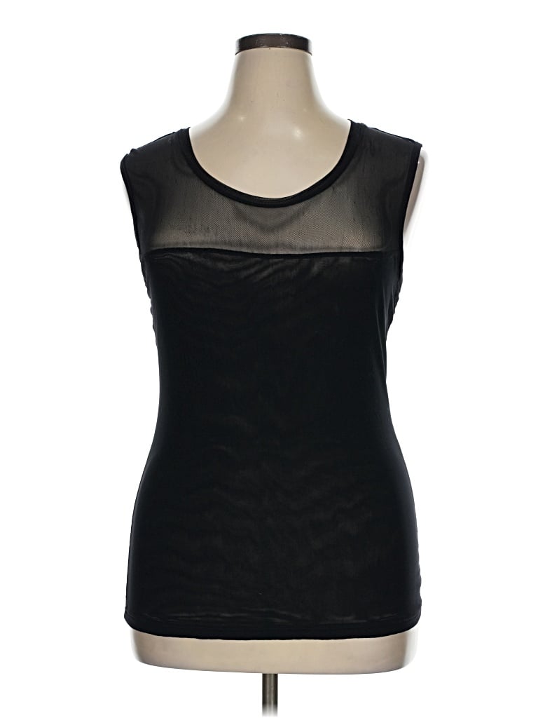 Pre-owned Adore Sleeveless Top Black Scoop Neck Tops
