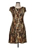 MSK Animal Print Brown Cocktail Dress Size M (petite) - photo 1