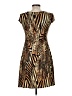 MSK Animal Print Brown Cocktail Dress Size M (petite) - photo 2
