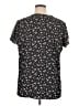 Unbranded Stars Black Short Sleeve Blouse Size XL - photo 2