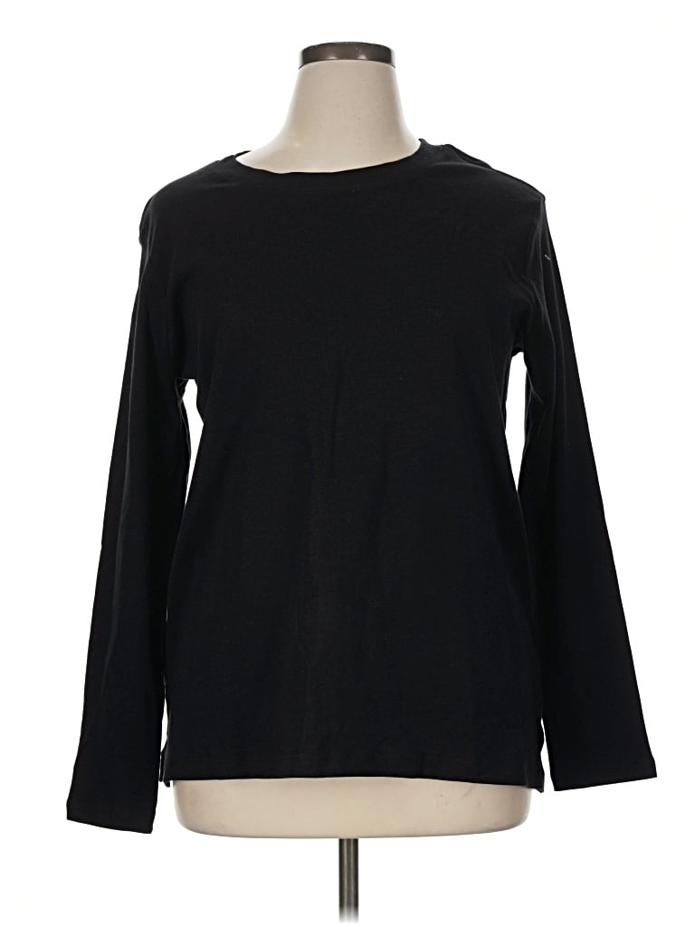 Pre-owned Zenana Pullover Sweater In Black
