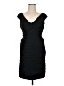 JS Collections Chevron-herringbone Black Cocktail Dress Size 14 - photo 1
