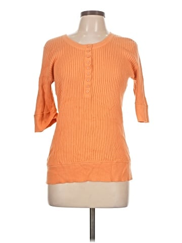 Lizwear by Liz Claiborne 3/4 Sleeve T-Shirt (view 1)