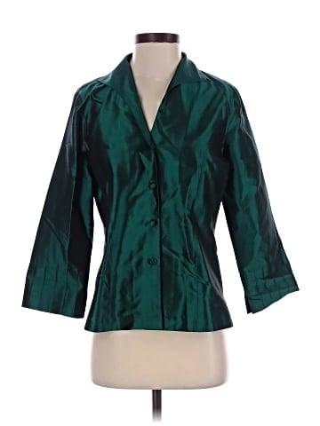 Charlotte Kellogg 3/4 Sleeve Silk Top (view 1)