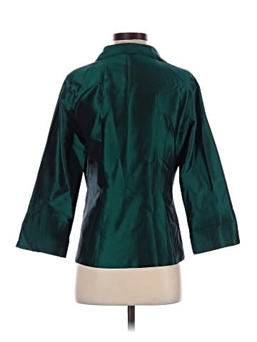 Charlotte Kellogg 3/4 Sleeve Silk Top (view 2)
