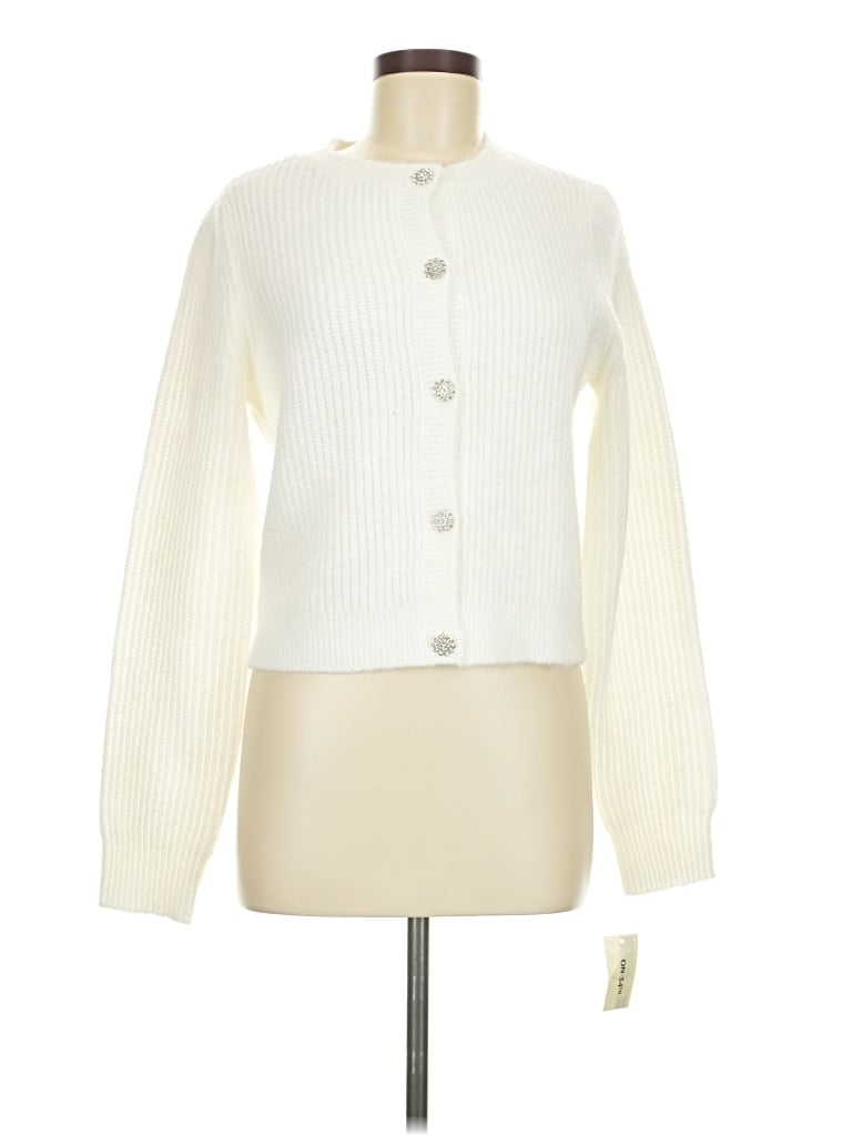 Pre-owned On 34th Cardigan Sweater In Ivory