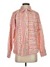 Savanna Jane 100% Polyester Print Pink Long Sleeve Blouse Size S - photo 1