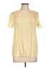 Tantrums Yellow Short Sleeve Blouse Size L - photo 1