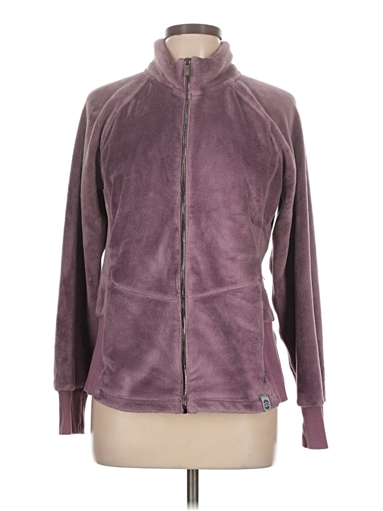 Pre-owned Free Country Fleece Jacket In Purple