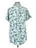Lularoe Floral Blue Short Sleeve Button-Down Shirt Size S - photo 2