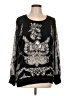 BILA Black Long Sleeve Blouse Size L - photo 1