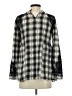 Zara Gray Long Sleeve Blouse Size S - photo 2