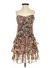 Express Floral Brown Cocktail Dress Size XS - photo 1