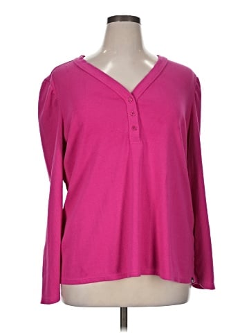 DKNY Jeans Long Sleeve Henley (view 1)