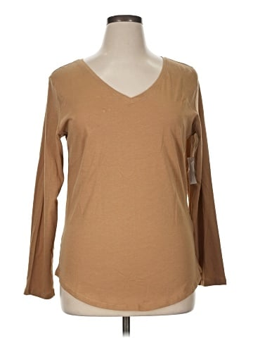 New York & Company 3/4 Sleeve T-Shirt (view 1)