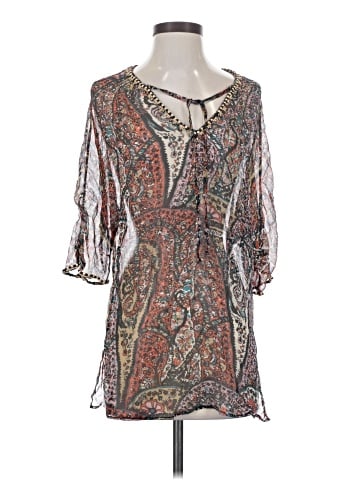 Joie a La Plage 3/4 Sleeve Silk Top (view 1)