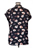 Pleione 100% Polyester Floral Blue Short Sleeve Blouse Size XL - photo 2