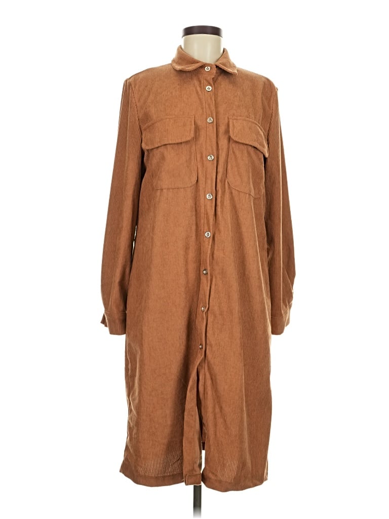 Pre-owned Unbranded Trenchcoat In Brown