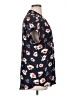 Pleione 100% Polyester Floral Blue Short Sleeve Blouse Size XL - photo 4