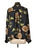 CAbi 100% Polyester Floral Black Long Sleeve Blouse Size L - photo 2