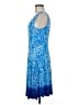 Athleta Print Blue Cocktail Dress Size M - photo 5