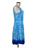 Athleta Print Blue Cocktail Dress Size M - photo 4