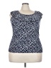 Chaps Blue Sleeveless Blouse Size 2X - photo 1