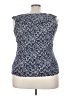 Chaps Blue Sleeveless Blouse Size 2X - photo 2