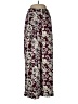 Express Floral Burgundy Casual Pants Size 8 (petite) - photo 1