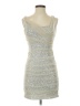 Express 100% Nylon Metallic Silver Cocktail Dress Size 0 - photo 1