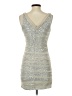 Express 100% Nylon Metallic Silver Cocktail Dress Size 0 - photo 2