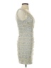 Express 100% Nylon Metallic Silver Cocktail Dress Size 0 - photo 4