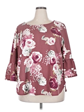 Green Envelope 3/4 Sleeve Blouse