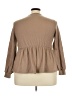 Shein Curve Brown Tan Long Sleeve Top Size 18 Plus (3) - photo 2