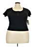 Eye Candy Black Short Sleeve Top Size 2X - 3X - photo 1
