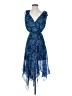 The Kooples 100% Polyester Paisley Blue Cocktail Dress Size Sm (1) - photo 1