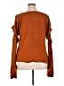 Alpha and Omega 100% Polyester Brown Long Sleeve Blouse Size XL - photo 2