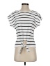 Unbranded 100% Polyester White Short Sleeve Top Size Sm Plus - photo 1