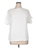 Shein Curve White Short Sleeve Blouse Size 1X - photo 1