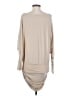 Unbranded Solid Tan Casual Dress Size S - photo 2