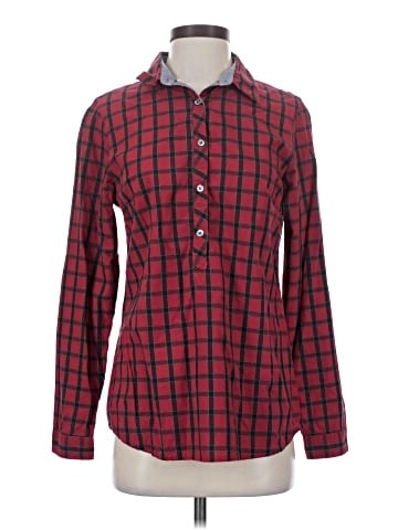 Indigo Long Sleeve Button-Down Shirt (view 1)