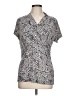 DKNY Silver Short Sleeve Polo Size L - photo 1